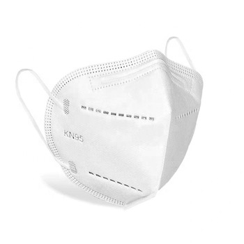 Popular Venta caliente KN95 polvo desechable cómodo 5-Ply blanco N95 cara máscara