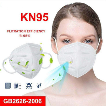 Fábrica de KN95 gris con válvula fom filtro cinco máscara de capa masker